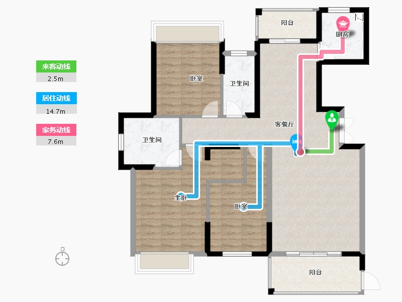 湖南省-长沙市-博林云栖-109.27-户型库-动静线