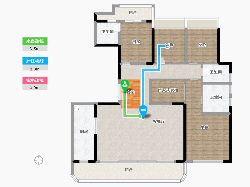 四川省-成都市-德商新希望・国宾锦麟天玺-158.40-户型库-动静线