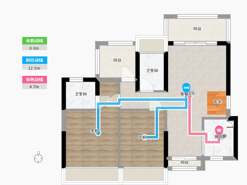 广东省-惠州市-君瑞华府-65.52-户型库-动静线