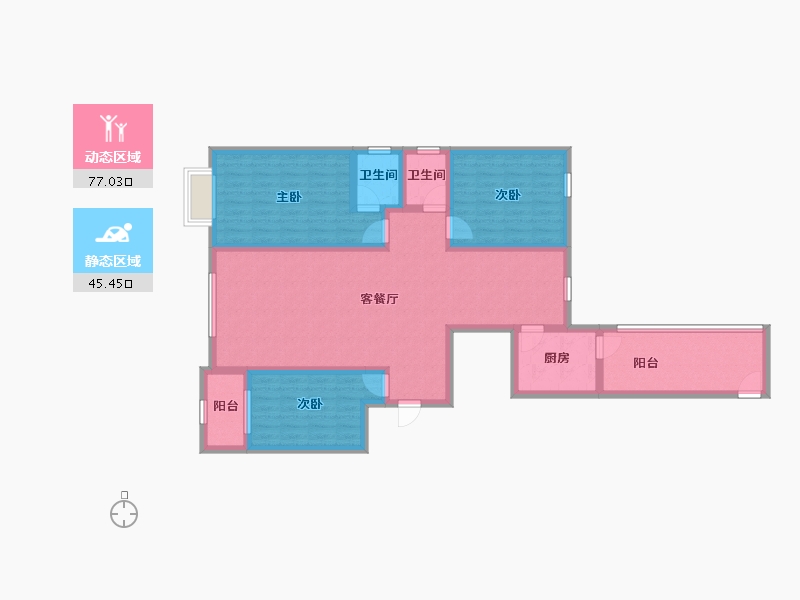 河北省-邢台市-和园小区-108.96-户型库-动静分区