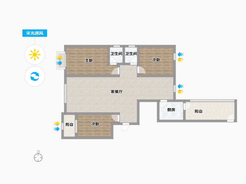 河北省-邢台市-和园小区-108.96-户型库-采光通风