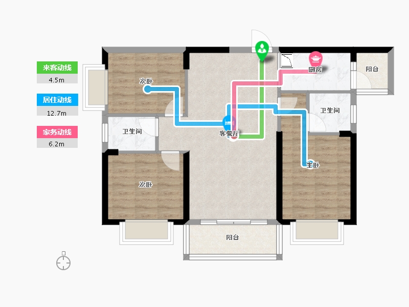 广西壮族自治区-防城港市-高铁3号-78.89-户型库-动静线