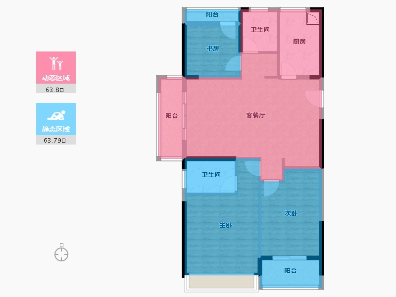 浙江省-杭州市-招商德信博悦湾-115.00-户型库-动静分区