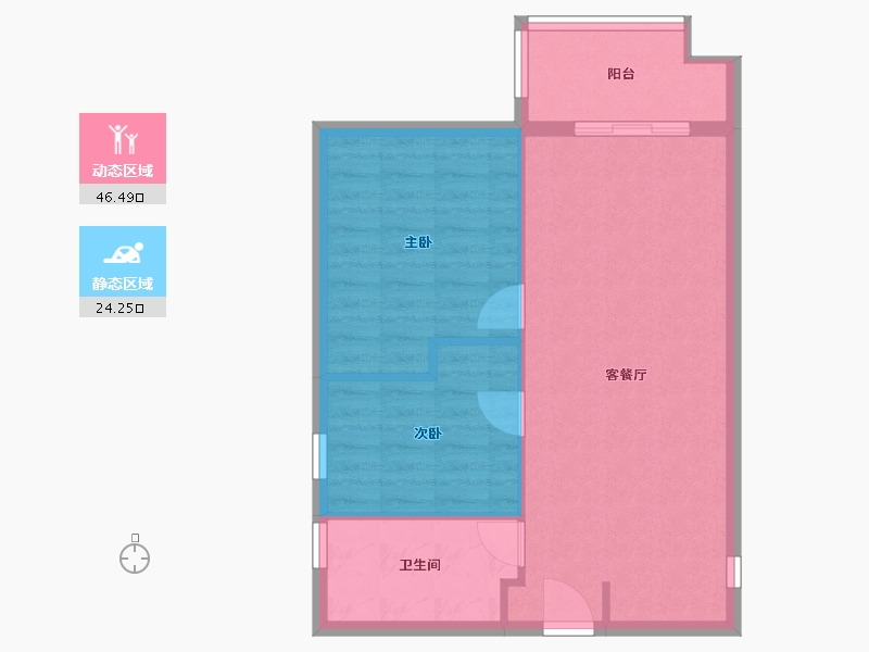 海南省-东方市-东方万悦城-64.69-户型库-动静分区