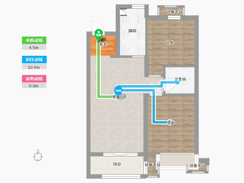 河北省-石家庄市-万科未来城-58.08-户型库-动静线