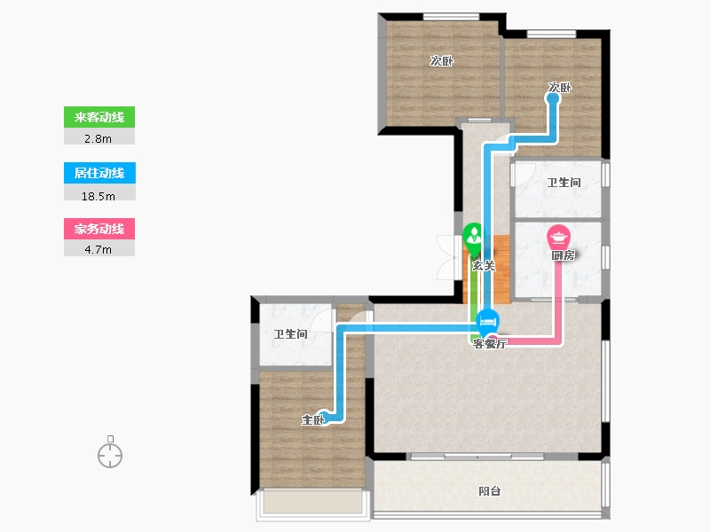 河北省-石家庄市-中房・卓越府-112.80-户型库-动静线