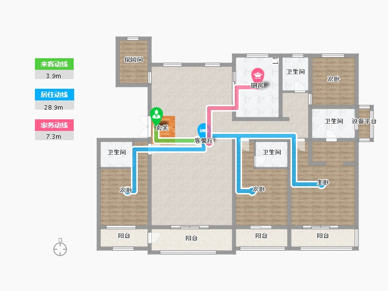 河北省-承德市-君御府-212.82-户型库-动静线