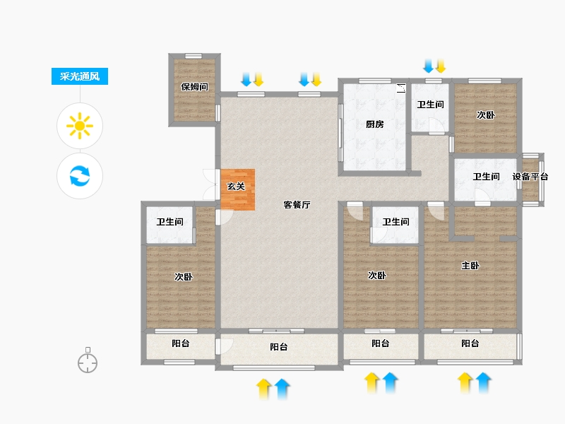 河北省-承德市-君御府-212.82-户型库-采光通风