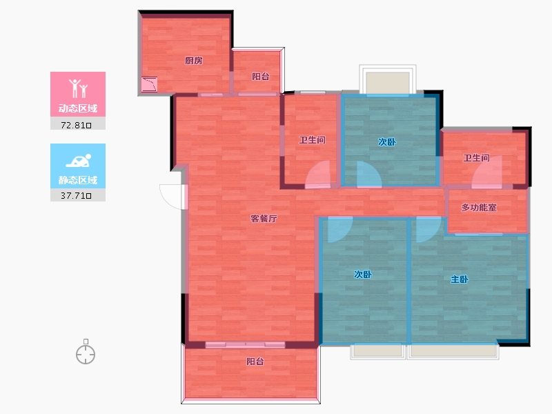 贵州省-铜仁市-麒龙国际生态城-101.20-户型库-动静分区