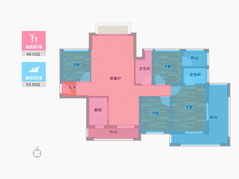 广东省-深圳市-城投・七里香榭-92.58-户型库-动静分区