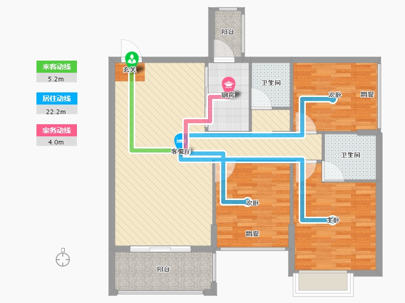 广西壮族自治区-贵港市-龙祥名居-89.56-户型库-动静线