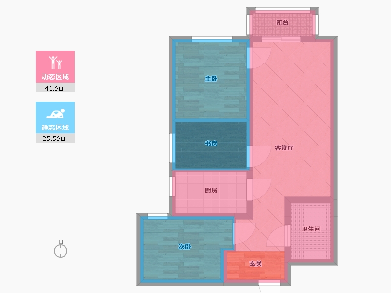 北京-北京市-保利首开四季怡园-58.00-户型库-动静分区