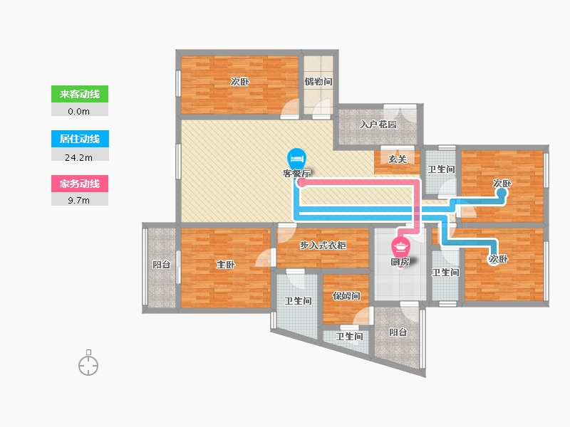 四川省-成都市-南城都汇四期-154.42-户型库-动静线