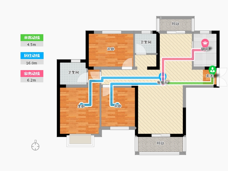 湖南省-岳阳市-天邦・新龙苑-91.14-户型库-动静线