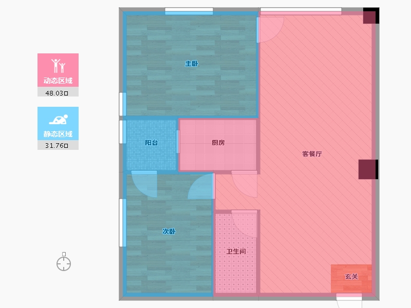 河北省-石家庄市-时光城-72.72-户型库-动静分区