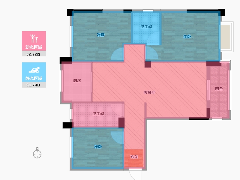 河南省-信阳市-成功花园-104.00-户型库-动静分区