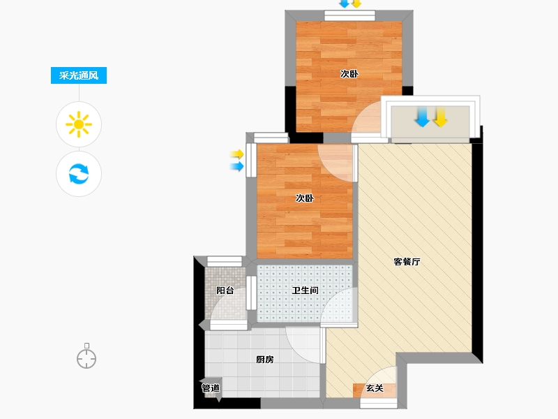 四川省-成都市-合能耀之城-35.25-户型库-采光通风