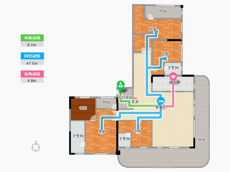 重庆-重庆市-欧鹏教育城-311.32-户型库-动静线