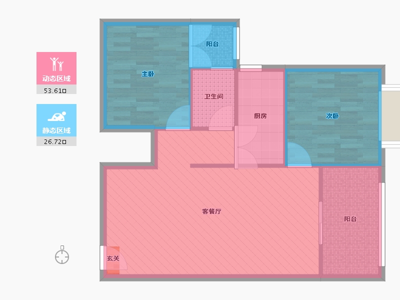 四川省-成都市-紫东锦源-72.38-户型库-动静分区