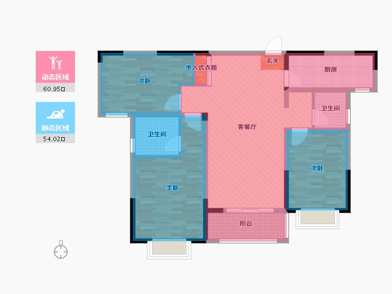 河南省-南阳市-先锋橡树湾-101.00-户型库-动静分区