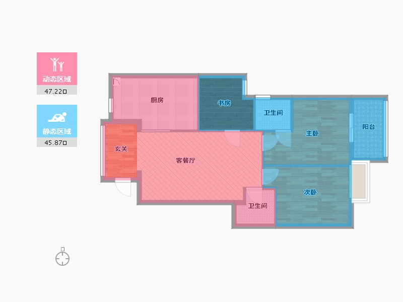 福建省-南平市-建瓯竹海-83.14-户型库-动静分区