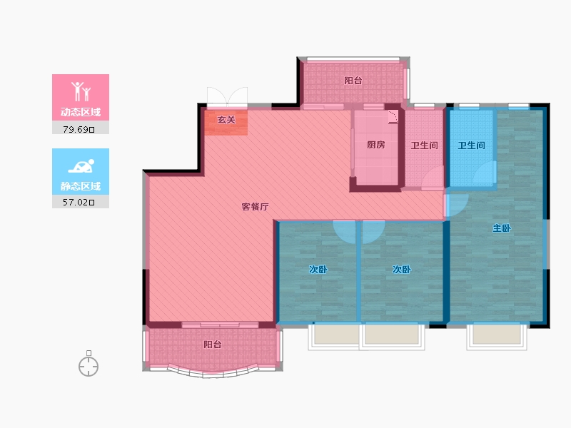 广东省-汕尾市-银湖湾-122.00-户型库-动静分区