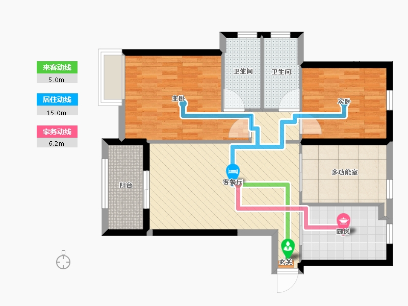 福建省-福州市-马尾正荣-77.27-户型库-动静线