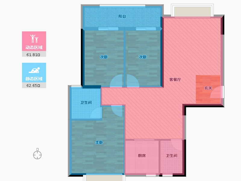 广东省-汕头市-诚品嘉园-112.41-户型库-动静分区