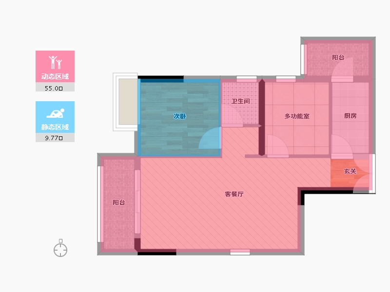 广东省-佛山市-伟业华誉.豪庭-56.21-户型库-动静分区