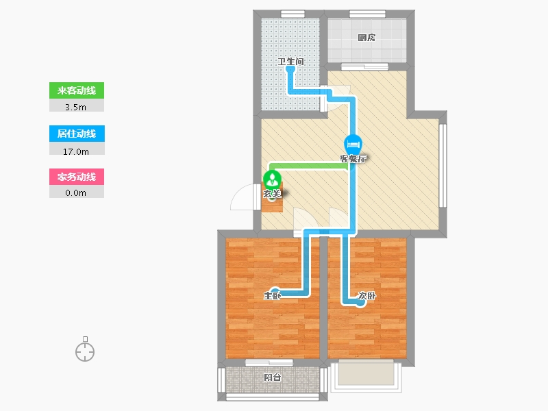 山东省-日照市-山海名都-58.85-户型库-动静线