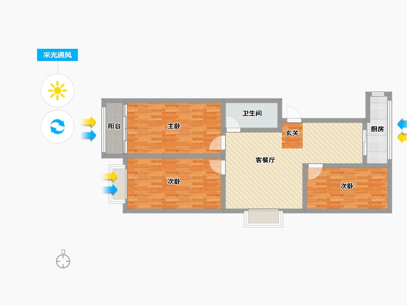 江苏省-徐州市-何桥-87.41-户型库-采光通风