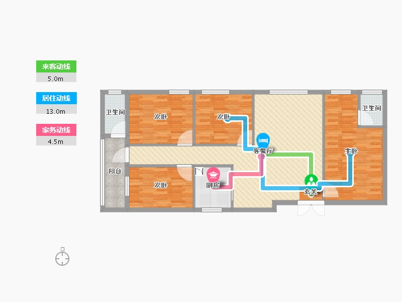 广东省-湛江市-木兰大道第三安置区-94.24-户型库-动静线