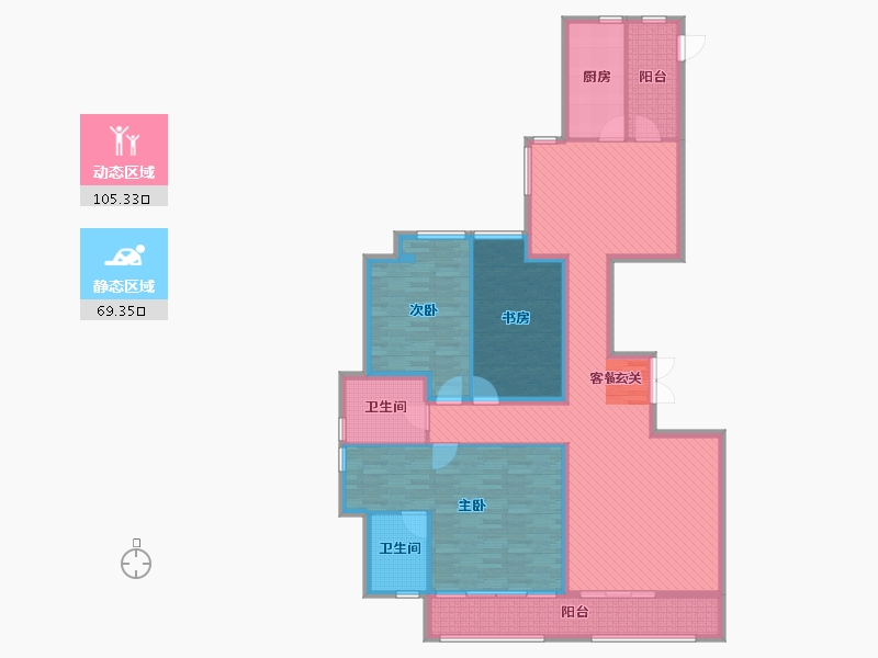 河北省-邯郸市-鑫域国际-155.99-户型库-动静分区