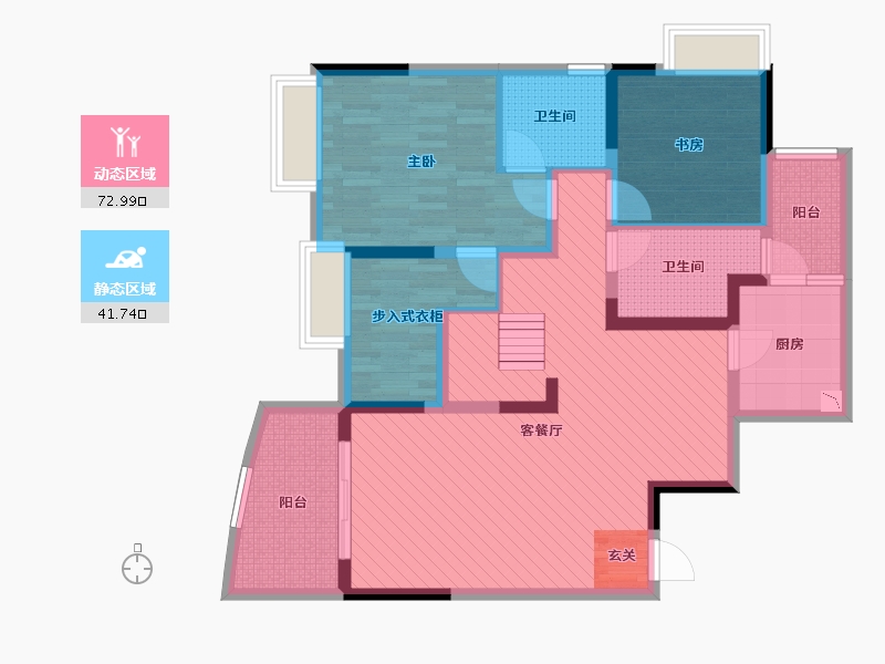 四川省-成都市-川网国际花园-100.13-户型库-动静分区