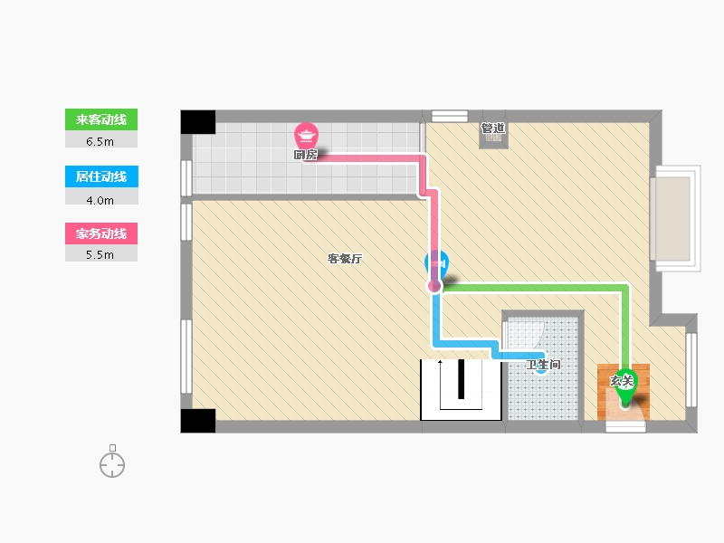 福建省-厦门市-龙湖春江郦城-63.24-户型库-动静线