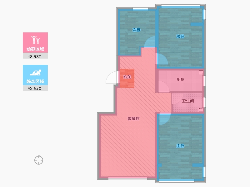 河北省-衡水市-中通御景江山-83.76-户型库-动静分区