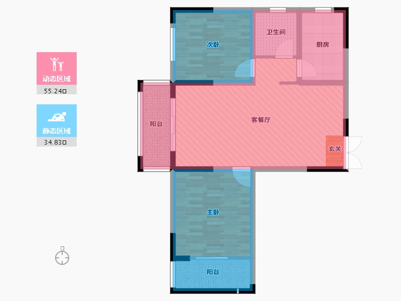 河南省-开封市-翔龙世纪城-79.01-户型库-动静分区