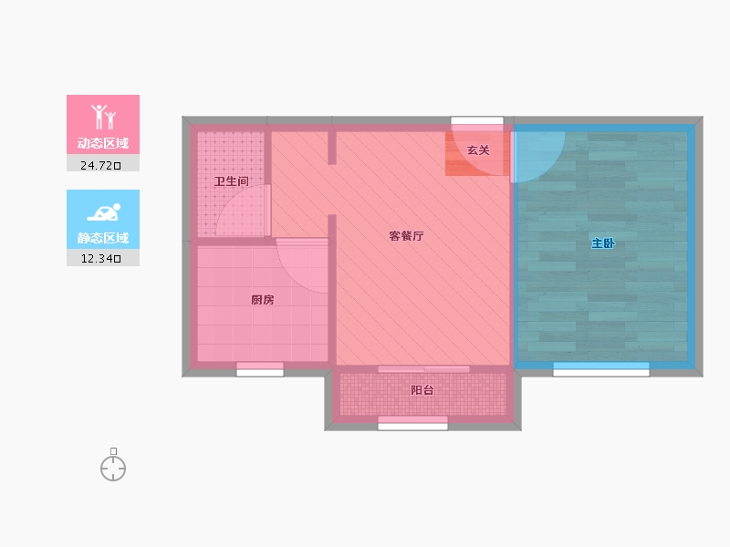 北京-北京市-贵园北里-32.29-户型库-动静分区