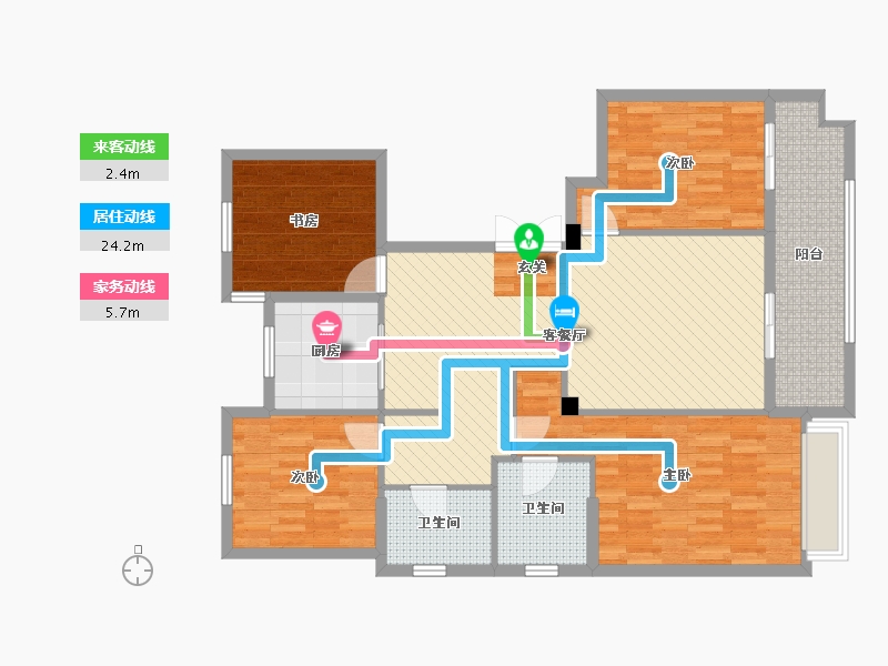 浙江省-嘉兴市-佳源优优滨海-117.19-户型库-动静线