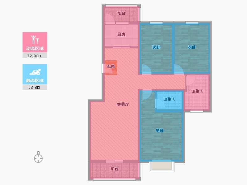 河南省-焦作市-远华府邸-111.00-户型库-动静分区