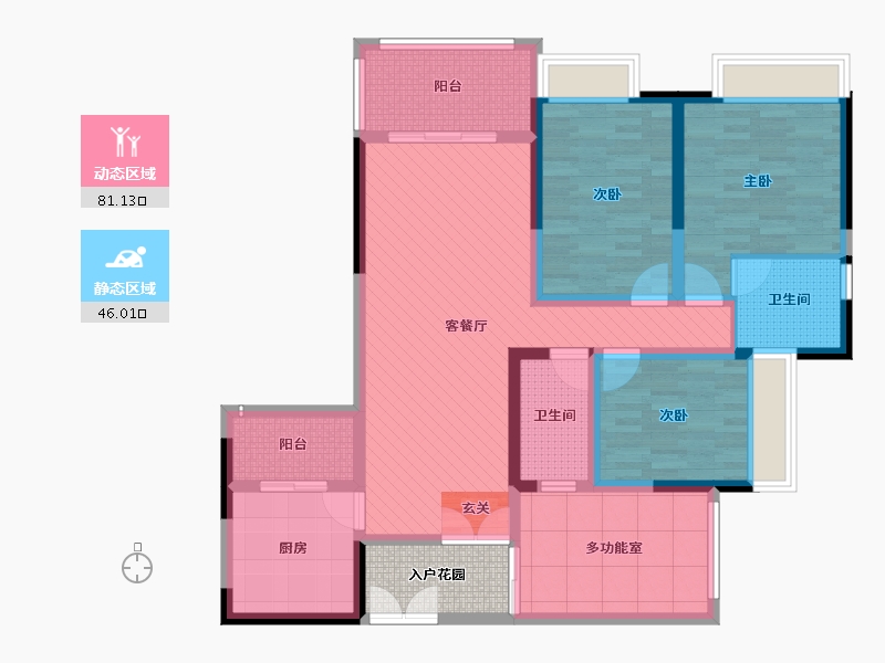 湖南省-株洲市-景秀家园-115.48-户型库-动静分区