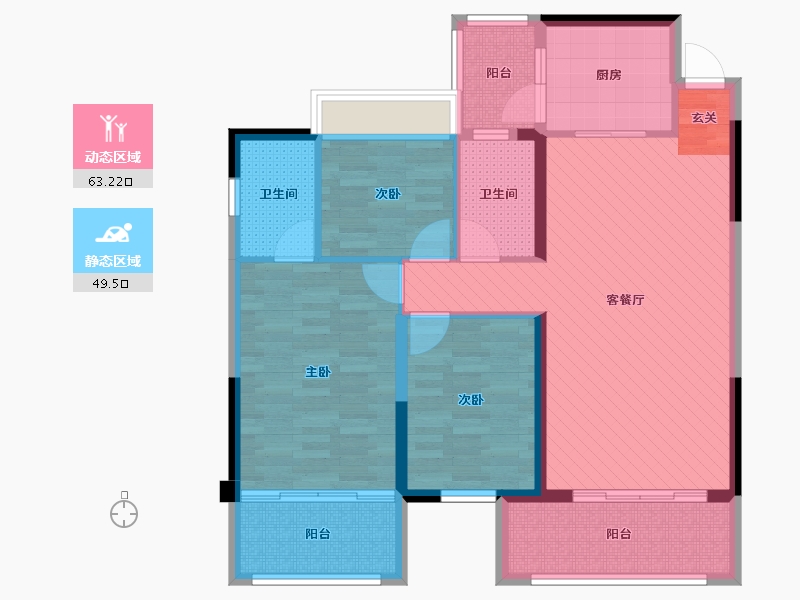 广西壮族自治区-南宁市-江山悦府-99.20-户型库-动静分区