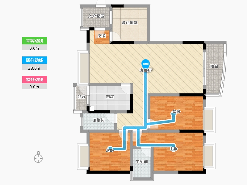 广东省-深圳市-鹏华香域花园-127.98-户型库-动静线