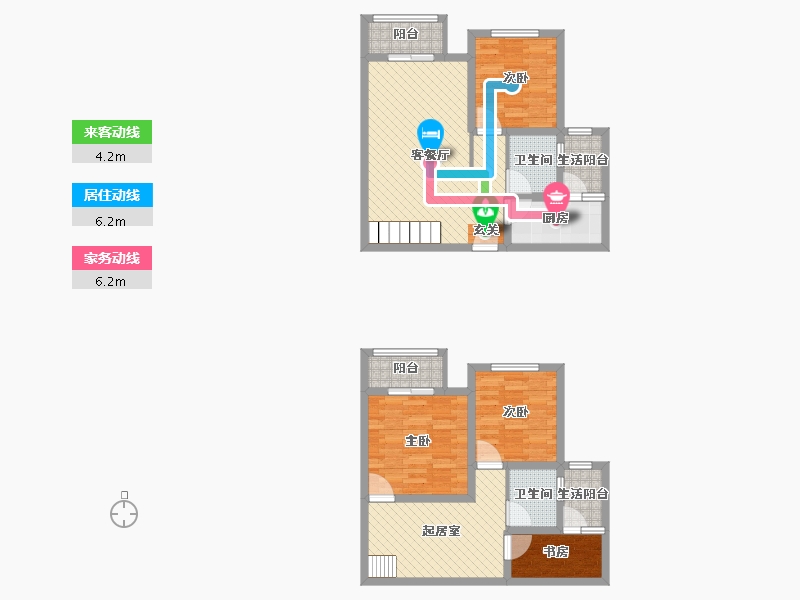 四川省-宜宾市-恒阳国际中心-91.69-户型库-动静线