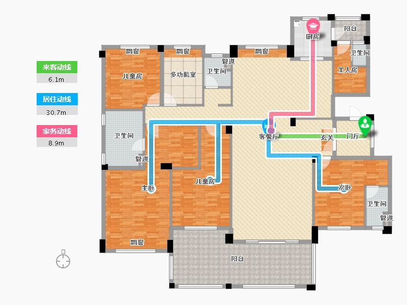 广东省-清远市-英德碧桂园-245.23-户型库-动静线