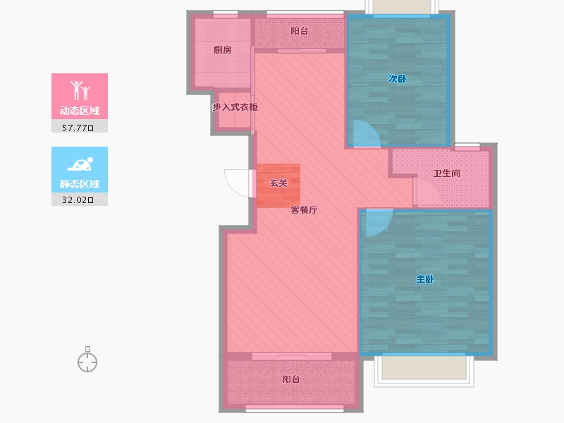 上海-上海市-新园大楼-80.50-户型库-动静分区