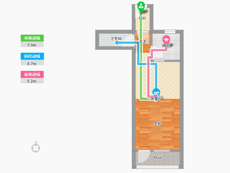 北京-北京市-翠林三里-18号楼-31.98-户型库-动静线