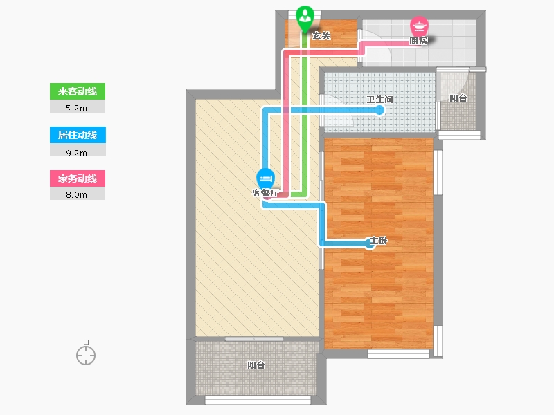 湖北省-武汉市-金地中心城-54.27-户型库-动静线