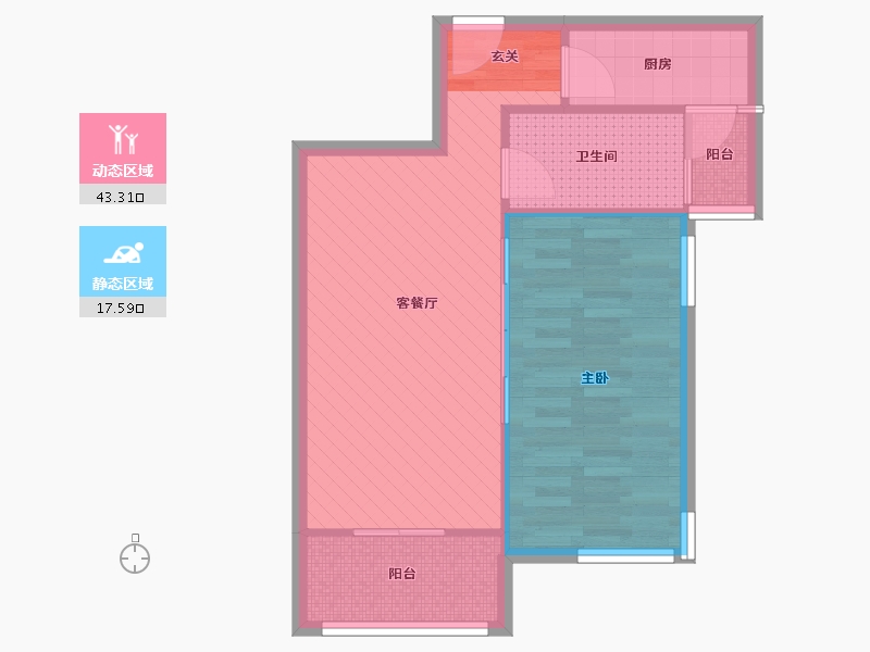 湖北省-武汉市-金地中心城-54.27-户型库-动静分区