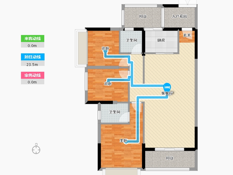 广西壮族自治区-南宁市-西街-105.36-户型库-动静线